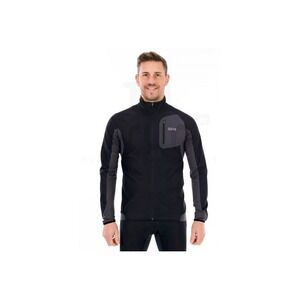 Gore Wear Men Windstopper Full Zip Cycling Jacket Black Grey Size S Small